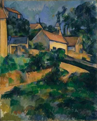 Die kurvige Straße in Montgeroult